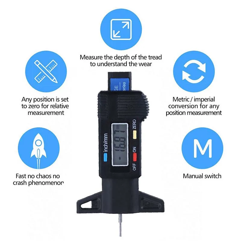 Digital Motorcycle Car Tire Ty - Brake Caliper ulasan dan harga