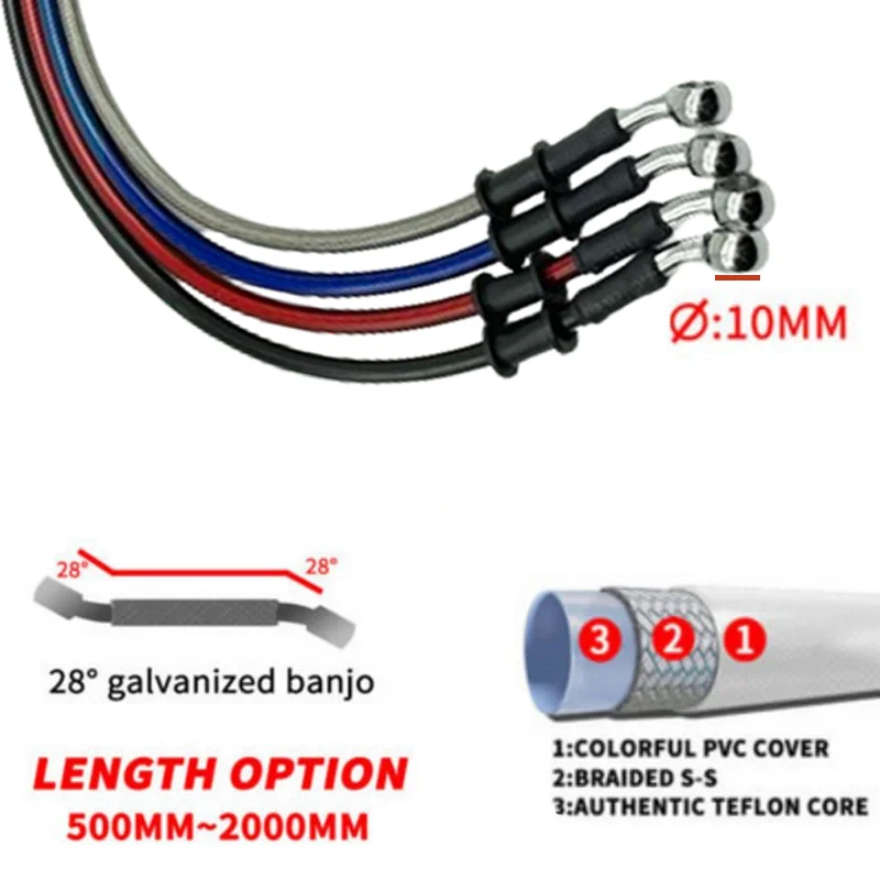 2X 30cm-220cm 28° Motorcycle H - Motorcycle Brake Cable ulasan dan harga